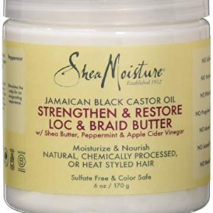 Shea Moisture Jamaican Black Castor Oil ( Strengthen & Restore Loc & Braid Butter  ) 6 oz