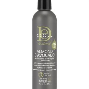 DESIGN ESSENTIALS Natural ALMOND & AVOCADO Moisturizing & Detangling Conditioner 8 OZ