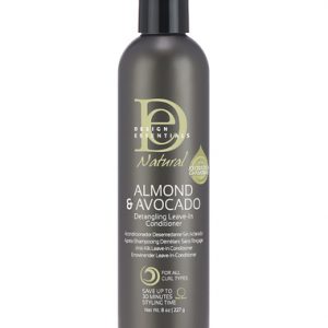 DESIGN ESSENTIALS Natural ALMOND & AVOCADO Detangling Leave-In Conditioner 8 OZ
