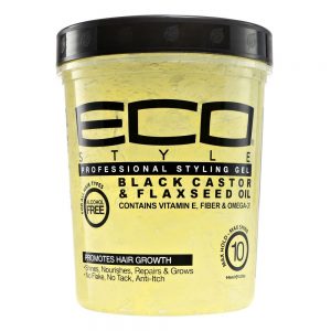 ECO STYLE GEL-BLACK CASTOR & FLAX SEED OIL 32 OZ