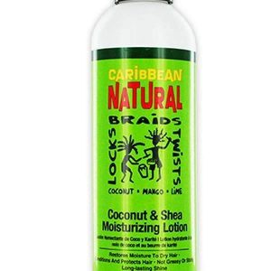 CARIBBEAN NATURAL-Braids, Locks, Twists-Coconut & Shea Moisturizing Lotion 8 OZ