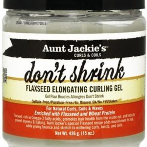 Aunt Jackie's-don't shrink-FLAXSEED ELONGATING CURLING GEL 18 OZ