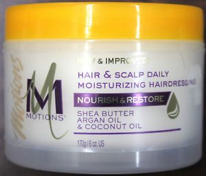 MOTIONS HAIR AND SCALP DAILY MOISTURIZING HAIRDRESSING 6 OZ