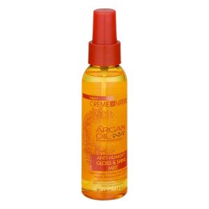 CREME OF NATURE (With Argan Oil ) ANTI-HUMIDITY GLOSS & SHINE MIST 4 oz