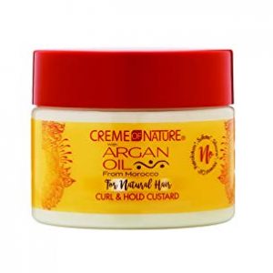 CREME OF NATURE (With Argan Oil ) Twirling Custard-Curl Styling Gel 11.5 oz