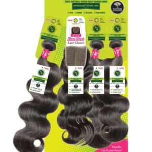 Janet Collection Brazilian Body Wave 3pcs+ 4X4 Free part.