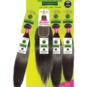 Janet Collection Brazilian Straight 3Pcs + 4X4 Free Part