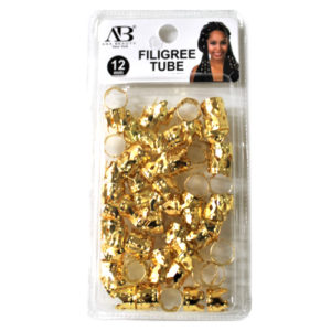 Hair Jewelry for braids/locs AB New York Filigree Tube