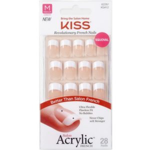 KISS Salon Acrylic French KSA12 Nails