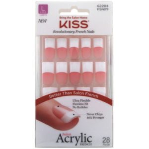 KISS Salon Acrylic French KSA09 Nails