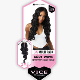 Sensationnel Vice Bundles 3X Multi Pack + HD Lace Closure
